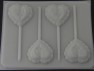 1013 Couple on Heart Chocolate or Hard Candy Lollipop Mold